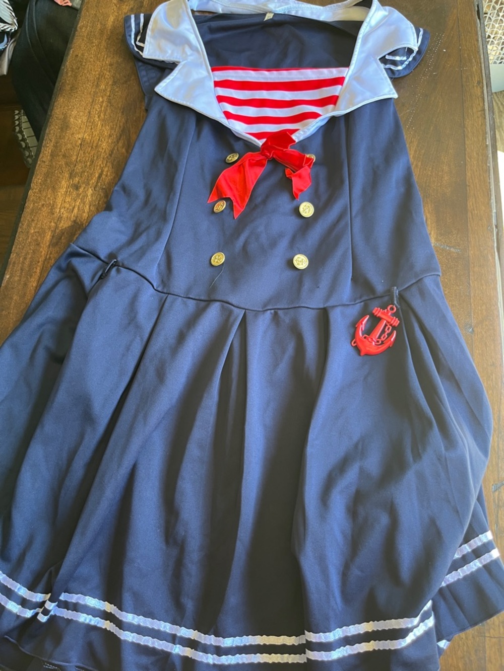 torrid Navy Sailor Dress with Red & White Stripes